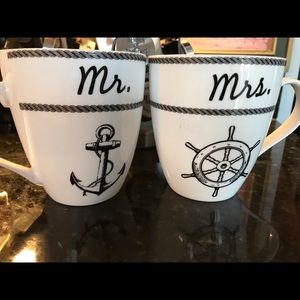 Mr and Mrs mugs by Pfaltzgraff